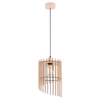 Lampa wisząca ALFA SOLANA DREWNIANA 1xE27 25cm | 61367