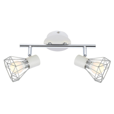 Lampa sufitowa VERVE listwa 92-61348 biały/chrom 2xE14