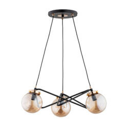 Lampa wisząca ALFA VEGA CZARNA 3xE14 52cm | 63007