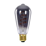 Żarówka filament LED Italux E27 6W 2200K 3S Dimm Spiral Smoke 757-ST64-3DM-SR-SM