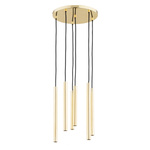 Lampa wisząca ALFA COLLET ZŁOTA 6xG9 LED 30cm | 63162