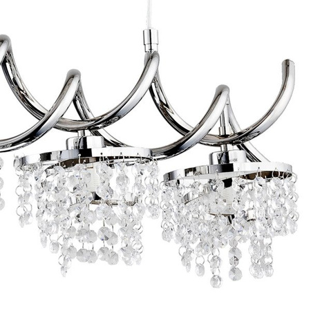 Lampa wisząca ALFA HELISA CHROM 4xE14 15cm | 60177