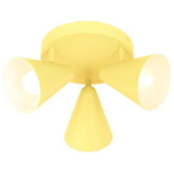 Nowoczesna lampa sufitowa AMOR plafon 98-68828 bananowa 3xE14