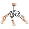 Lampa sufitowa ALFA TANGO WOOD drewniana 5x E27 56cm | 27435