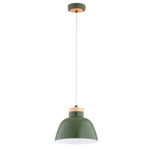 Lampa wisząca ALFA LORIEN EXE ZIELONA 1xE27 23cm | 61356