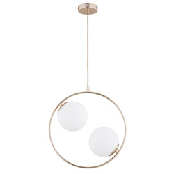 Lampa wisząca ALFA AVIA S 54 ZŁOTA 2xE14 39cm | 62444