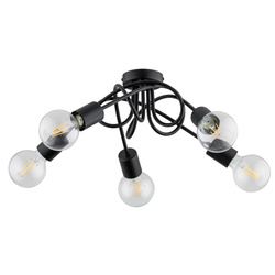 Lampa sufitowa ALFA INTER CZARNA 5xE27 51cm | 63195