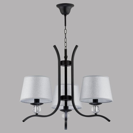 Nowoczesna lampa sufitowa BARNI III czarny śr. 53cm