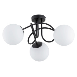Lampa sufitowa ALFA BANKO CZARNO-BIAŁA 3xE14 50cm | 62364