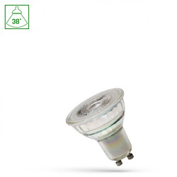 LED GU10 230V 3,5W SMD 38st WW z soczewką szklana SPECTRUM