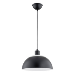 Lampa wisząca ALFA OKSA CZARNA 1xE27 30cm | 61294