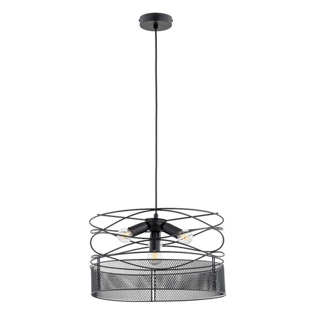 Lampa wisząca DIUK śr. 39,5cm 4xE27 | czarny