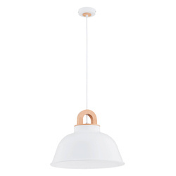 Lampa wisząca ALFA VAYPER DUO BIAŁA 1xE27 40cm | 61346