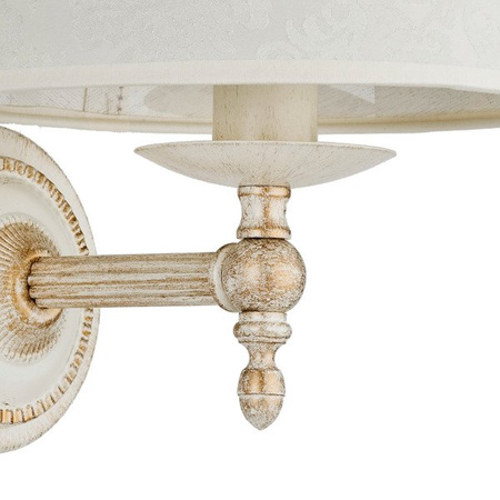 Kinkiet ALFA ROKSANA BIAŁA 1xE14 24cm | 18530