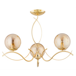 Lampa sufitowa ALFA ELITA ZŁOTA 3xE14 64cm | 62378