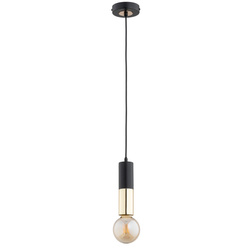 Lampa wisząca ALFA BOLID MIX CZARNO-ZŁOTA 1xE27 10cm | 60953