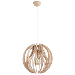 Lampa wisząca ALFA BLADE DREWNIANA 1xE27 39cm | 60510