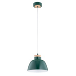 Lampa wisząca ALFA LORIEN ZIELONA 1xE27 23cm | 61318