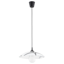 Lampa wisząca ALFA BEGONIA CZARNO-BIAŁA 1xE27 37cm | 60983