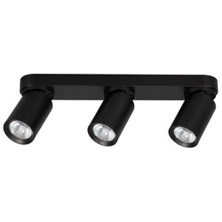 Lampa reflektor sufitowy ALFA FLEX CZARNY 3xGU10 38cm | 59031