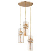 Lampa wisząca ALFA KAPRIS ZŁOTA 3xE27 32cm | 61015
