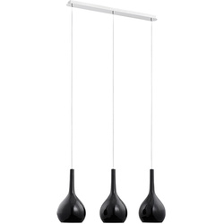 Lampa nad stół listwa VETRO Black III