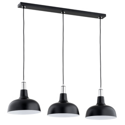 Lampa wisząca ALFA ANADI CZARNA & CHROM 3xE27 85cm | 62371