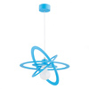 Lampa dziecięca wisząca ORLANDO BLUE E27 wys. 90cm | niebieska