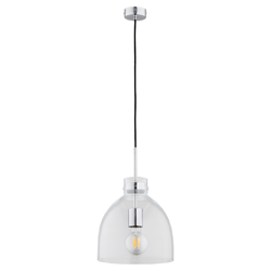 Nowoczesna lampa sufitowa CLOGGER I chrom śr. 26cm