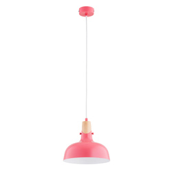 Lampa wisząca ALFA SOLO GEM RÓŻOWA 1xE27 23cm | 61321