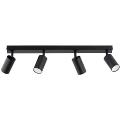 Lampa sufitowa ALFA ATLET CZARNA 4xGU10 60cm | 63328