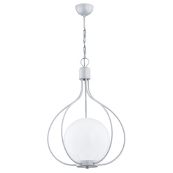 Lampa wisząca ALFA REMI 250 SREBRNA 1xE27 43cm | 60739