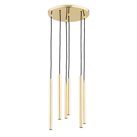 Lampa wisząca ALFA COLLET ZŁOTA 6xG9 LED 30cm | 63162