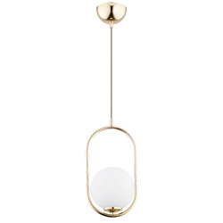 Lampa wisząca ALFA NOVAL M ZŁOTA 1xE14 17cm | 60698