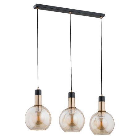 Nowoczesna lampa wisząca MAYA GOLD OP. OŚW. 3 PŁ